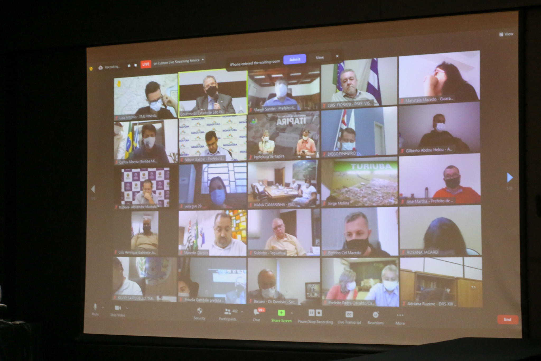 Em videoconferência com 618 prefeitos, Doria propõe ação conjunto para enfrentar agravamento da pandemia - sudoestepaulista