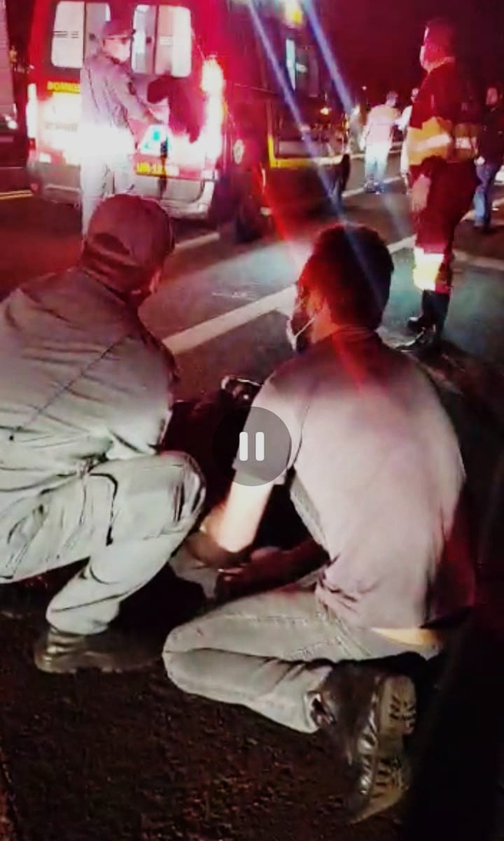 Motociclista perde pé em grave acidente na SP-255, em Avaré - sudoestepaulista Motociclista perde pé em grave acidente na SP-255, em Avaré - sudoestepaulista