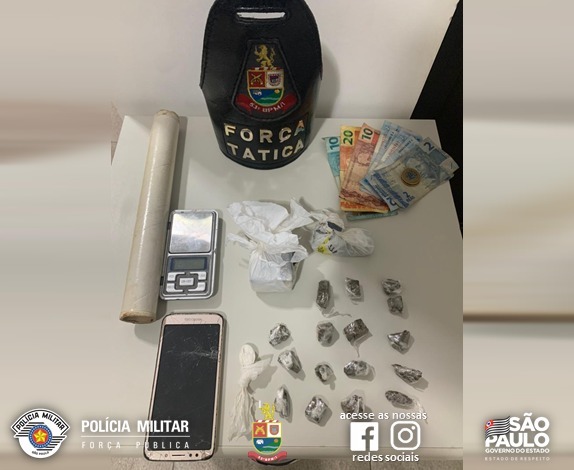 No Bairro Matadouro em Itaí, Força Tática flagra tráfico de drogas - sudoestepaulista
