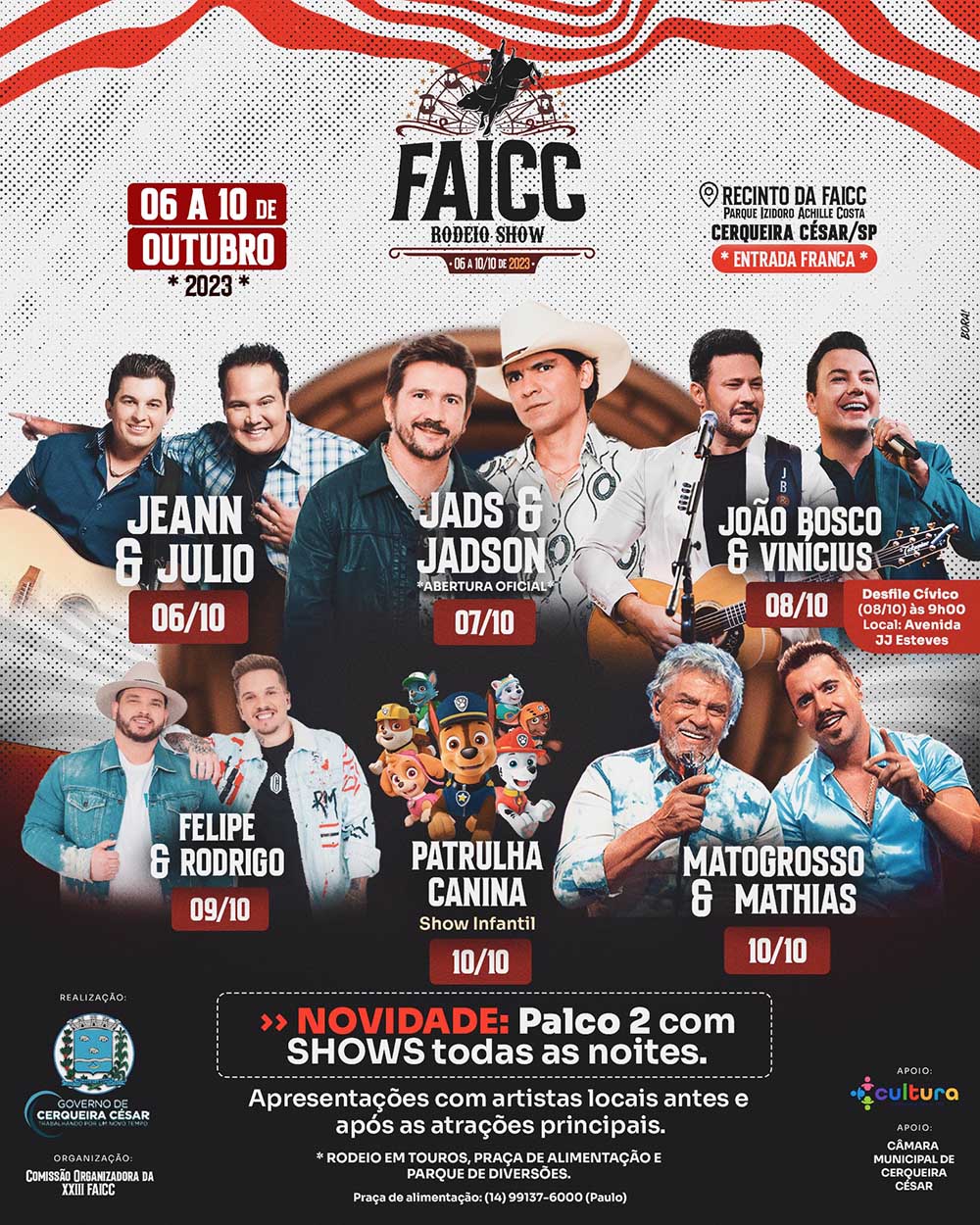 Outubro festivo: Itaí e Cerqueira César estão em festa; Bernardino de Campos e Taguaí se aquecem - sudoestepaulista