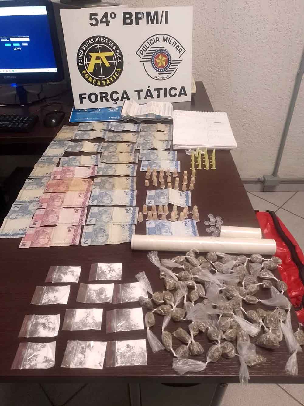 Força Tática da PM realiza dois flagrantes de narcotráfico em Capão Bonito - sudoestepaulista