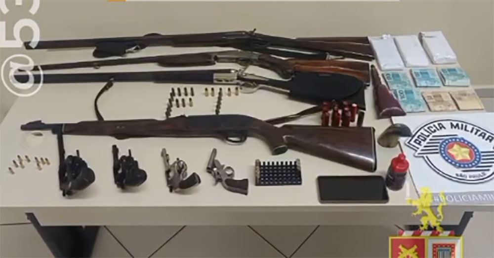 Homens com armamento e mulher com drogas são presos em duas ações da PM em Cerqueira César - sudoestepaulista