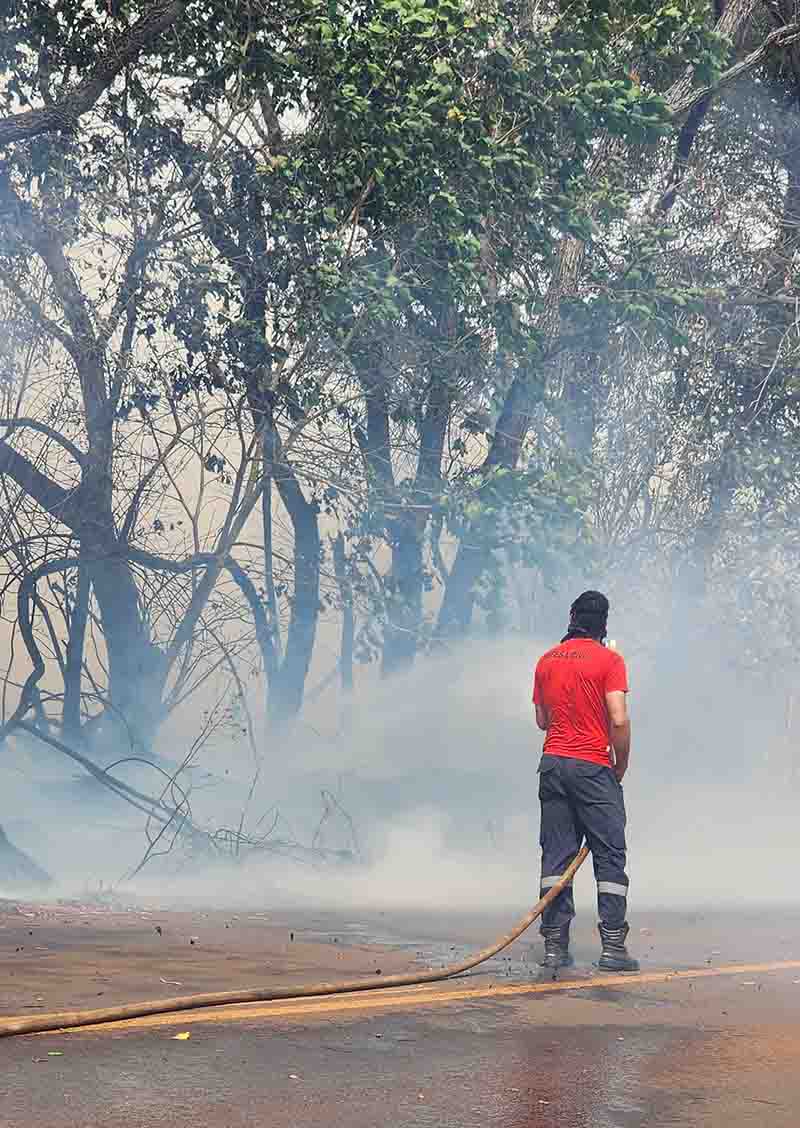 Defesa Civil de Taquarituba atua em três grandes focos de incêndio em menos de 24h - sudoestepaulista
