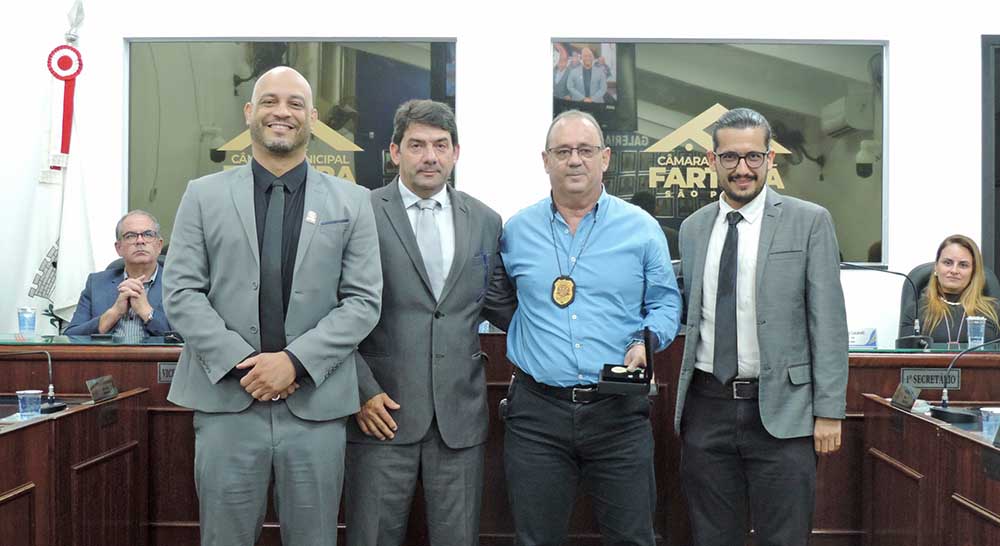 Policiais de Fartura recebem Medalha de Reconhecimento Comunitário de Segurança - sudoestepaulista