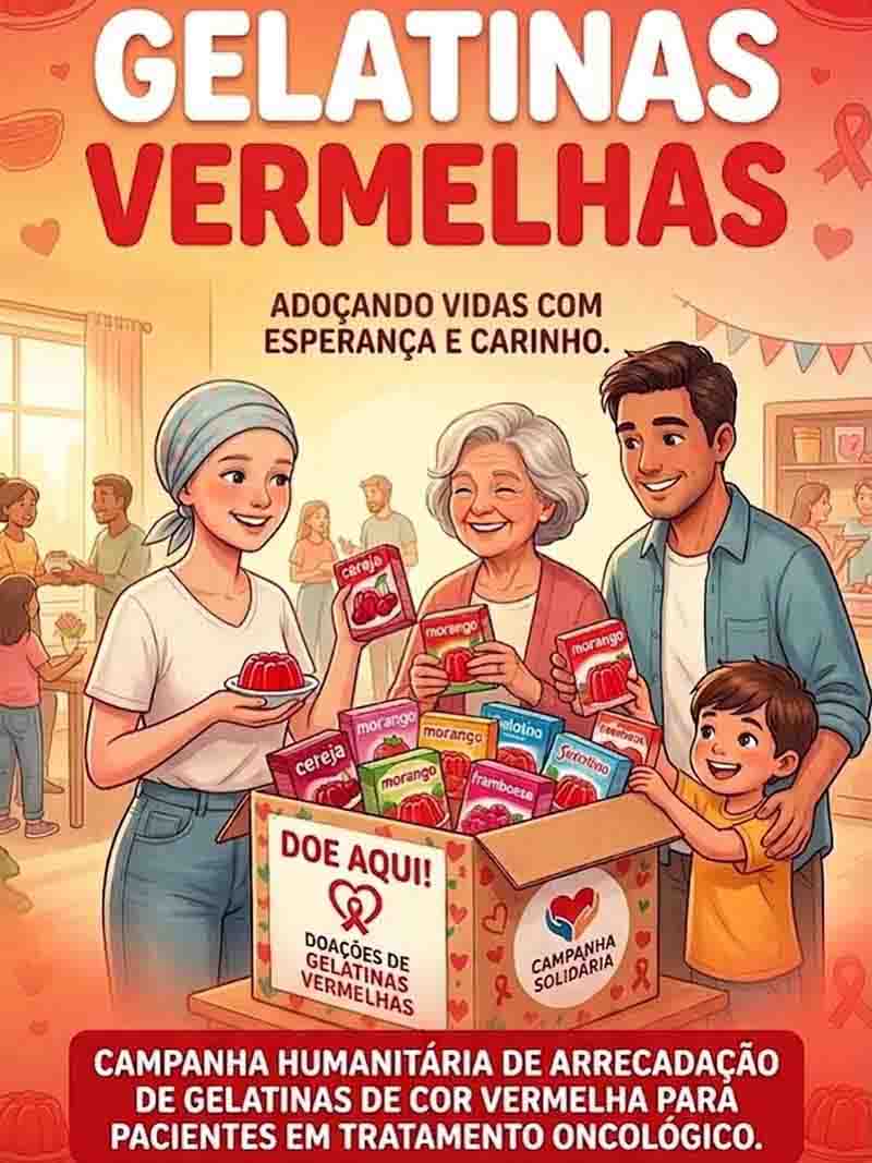 Está sabendo da Campanha Gelatinas Vermelhas? - sudoestepaulista