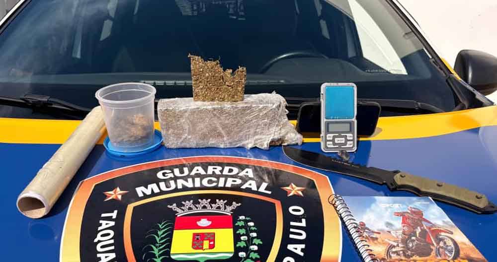 GCM de Taquarituba prende dois traficantes e apreende 2,6 quilos de marijuana durante o fim de semana - sudoestepaulista